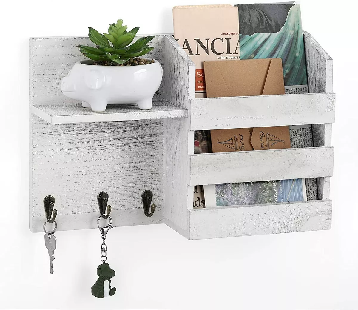 Liantral mail sorter wall mount mail & key holder organizer sale