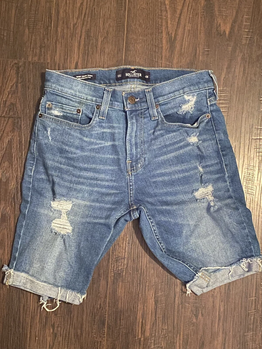 Men s HOLLISTER denim shorts size 28 skinny denim 9 epic flex