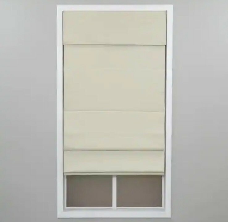 Simply Essential 35x72 Inch Cordless  Roman Shade In Ivory. 3QIV350720