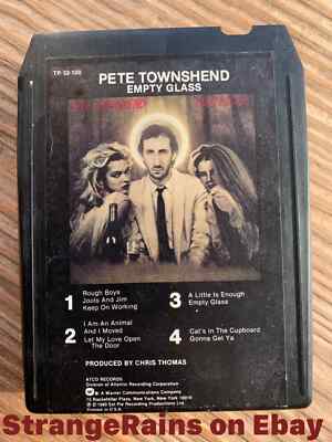1980 Vintage Pete Townshend Empty Glass 8 Track Atco Records TP 32-100