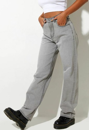 MOTEL ROCKS Parallel Jeans in Pale Grey 