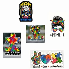 Autism Stickers for Car, Window, and Laptop
