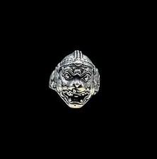 Vintage Silver Handmade Thailand Temple Loin ...