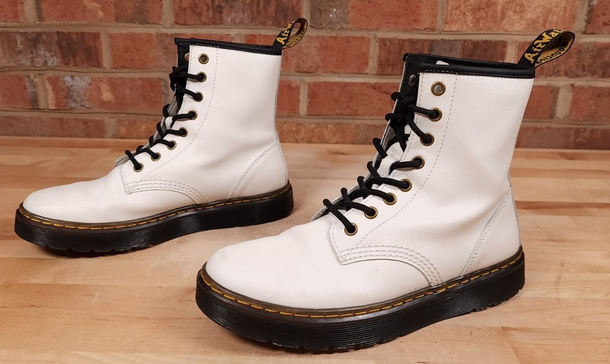 Dr Doc Martens Zavala Womens Size 8 Mens 7 White Leather  display picture 2