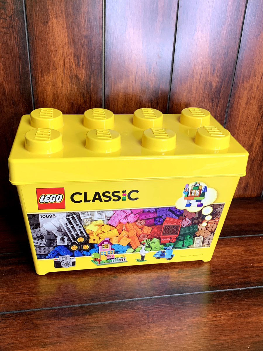 LEGO Classic Yellow Storage Box Large Brick - BOX & LID ONLY 10698