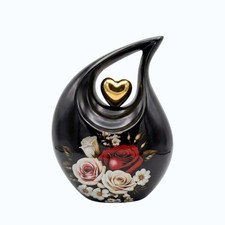Teardrop Flower Cremation 10 INCH Urn up to 200Lbs for Human Ashes Your Love One