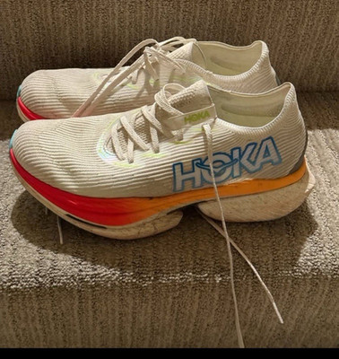 HOKA CIELO X1 White and Orange HOKA Unisex Cielo X1 2.0 | Marathon Sports main image 3