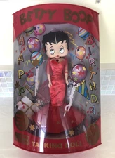 New in Box Betty Boop Happy Birthday Talking Doll Precious Kids 1999 Works READ