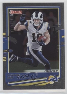 2020 Panini Donruss Photo Variation Press Proof Silver /100 Cooper Kupp #145 z7j