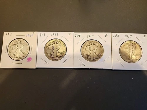 1917 Walking Liberty Half Dollar Very Good Condition