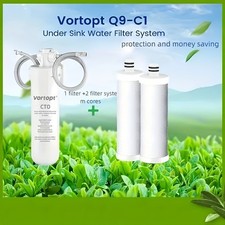 Untertisch Wasserfilter 3-Stufen Trinkwasser Leitungswasser &2 Wasser Filter 72L