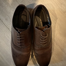 Bruno Marc Men's Brown Brogue Lace-Up Oxford Dress Shoes Round Toe Faux US 10