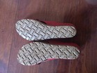 NEW! WOMENS YOKONO RED CORAL WOVEN LEATHER WEDGE SLIP ON SANDALS SIZE 9.5 — photo 3