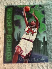 1996-97 Fleer Towers of Power Marcus Camby #2 Rookie Card RC Raptors UMass. rookie card picture