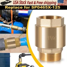 One Way Brass Check Valve, 1-1/4" NPT male in/ 1-1/4" FNPT out SP0465X-125