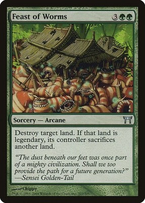 Feast of Worms 1x MtG Champions of Kamigawa SP/NM