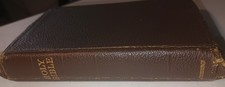 Vintage Holy Bible, KJV Cambridge University Press, Brown Leather