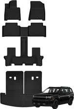 Cargo Floor Mats Liner Set Fit 2024-2026 Hyundai Santa Fe Accessory All Weather