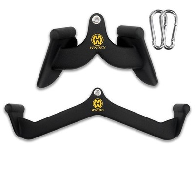WNOEY LAT Pulldown Attachment Back Tricep Bar Strength Training Handle Grips