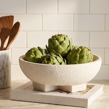 Lar Decorative Bowls, Bei White Decorative Fruit Bowl for