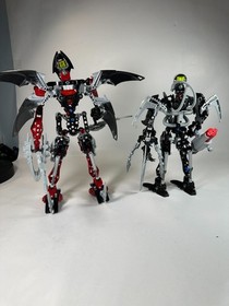 LEGO Bionicle Lot: Makuta Icarax (8953) & Hydraxon (8923) Titan Action Figures