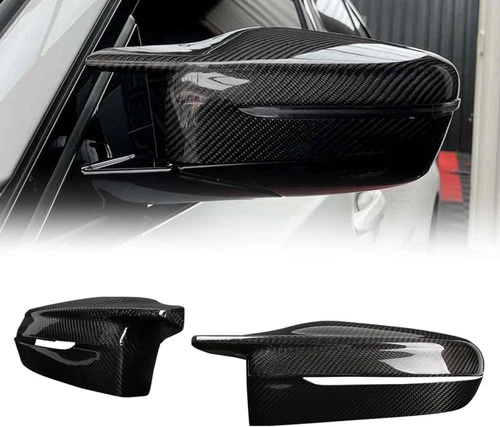 Real Carbon Fiber Side Mirror Cover Replace Fits For BMW M2 M3 M4 G8x M240i G42