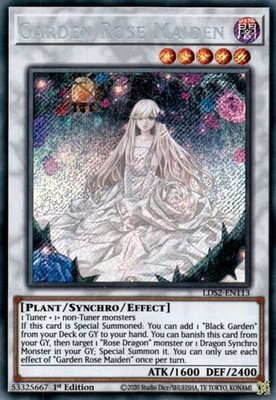 Garden Rose Maiden 1st Edition Secret Rare LDS2-EN113 NM