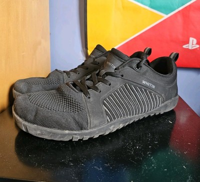 Whitin Shoe Mens 46 Black Barefoot Trail Running Sneaker Zero Drop Cross Outdoor