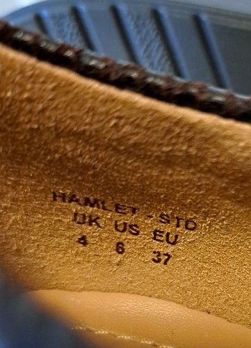 Hotter VGC women's brown leather smart flat shoes with tassels Hamlet size 4 - Picture 7 of 7