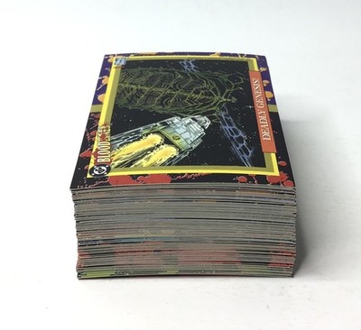 1993 DC Bloodlines 80 Card Base Set 1-81 w/ Unmarked Checklists Missing #39
