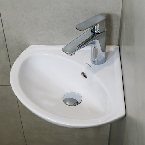 Keramik Eck- Waschtisch