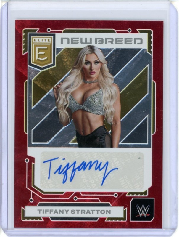 2023 PANINI DONRUSS ELITE WWE RED NEW BREED AUTO TIFFANY STRATTON 26/49