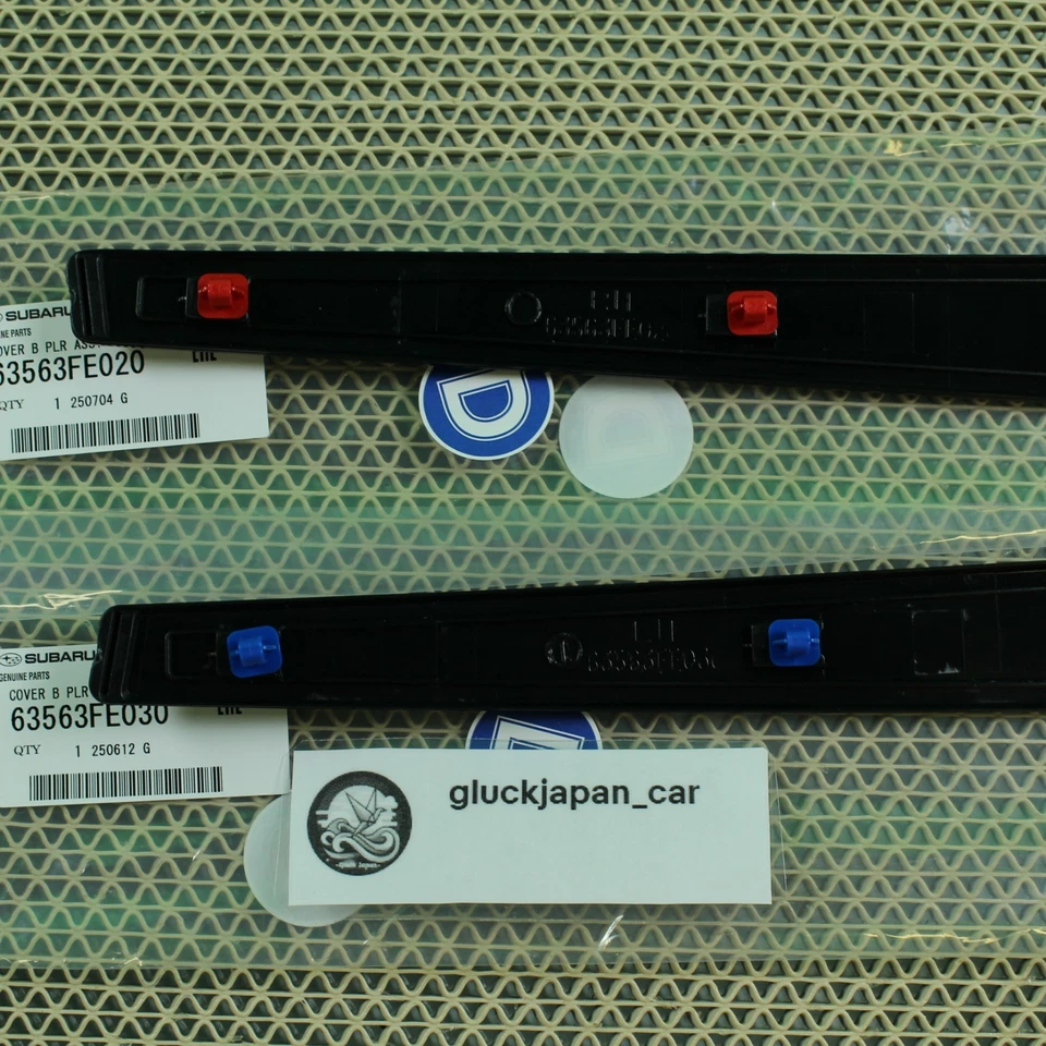 GENUINE SUBARU IMPREZA WRX STi 2002-2007 B Pillar Cover Garnish RH & LH Set OEM - Imagem 3 de 4