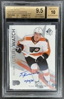 2016-17 SP Authentic Travic Konecny INSCRIBED Future Watch Auto /999 BGS 9.5 154