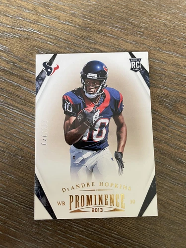 2013 Panini Prominence #124 DeAndre Hopkins Gold #/199