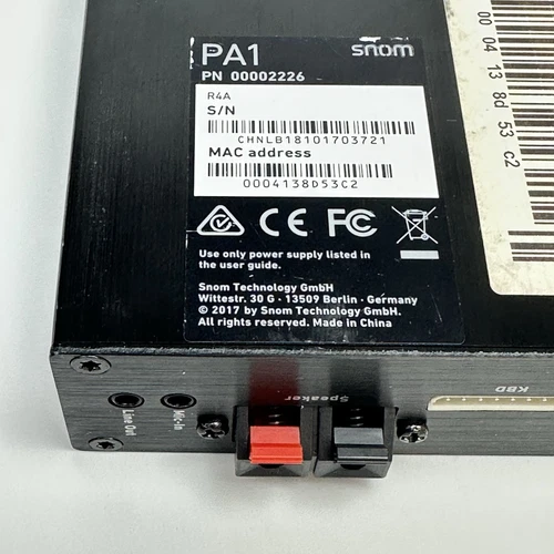 Snom PA1 SIP Paging System – VoIP Public Announcement & Intercom Solution - Picture 5 of 5
