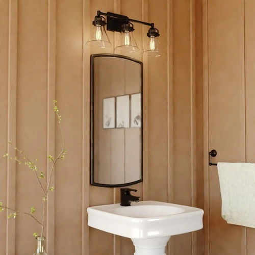 Vaxcel Lighting W0412 Mason 3 Light 23"W Vanity Light - Black - Picture 8 of 9