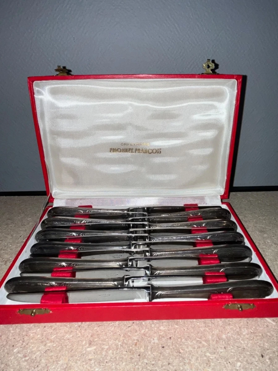 Ménagère 24 Couteaux Maty – Métal Argenté – Poinçonné – Lames SFAN – Occasion