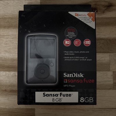NIB SanDisk sansa fuze 8GB SDMX14R-008GK-A57  MP3 Player - NEW&SEALED
