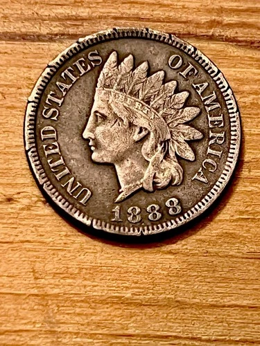 1888 Indian Head Cent-Very Fine-Great Detail-Full Liberty-JC433