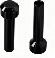 2 Pcs Black Door Lock Knobs For Chevy Truck C10 1973-1987 Models