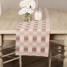 Table Runner Daphne Ribbed Farmhouse 13x90 Rect Mauve Kitchen Decor VHC Brands