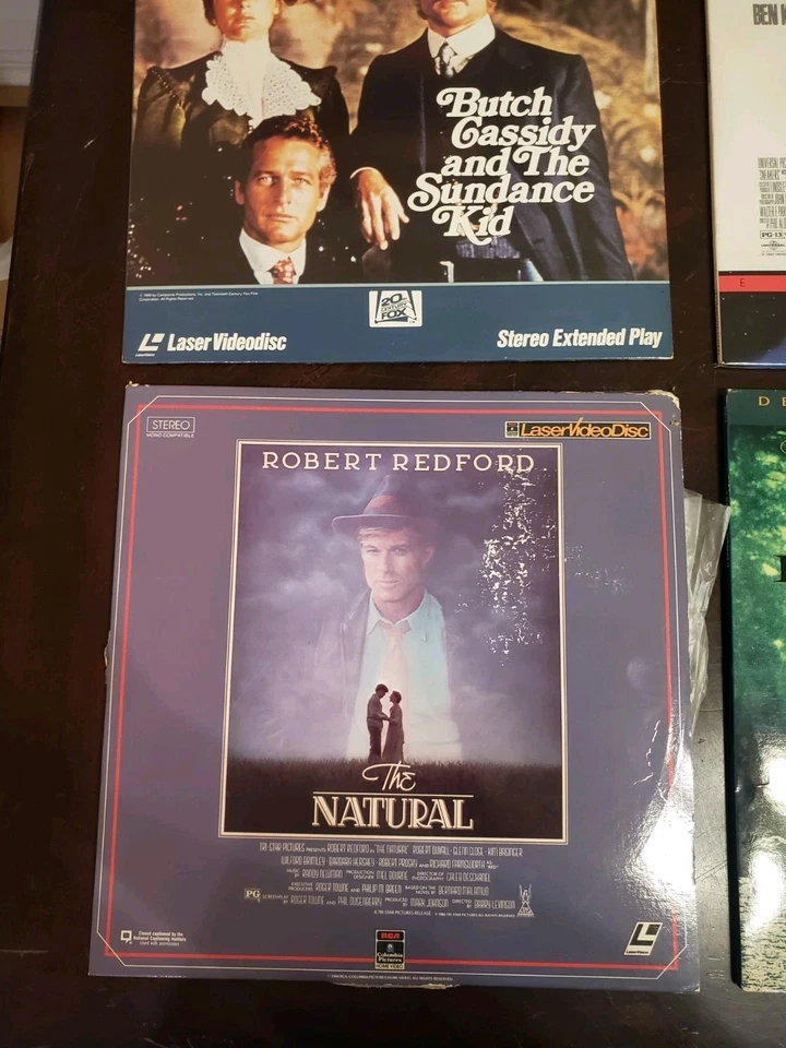 Lot of 4 Robert Redford Laserdiscs THE NATURAL Sneakers Funky Formats V2 Foto 4 de 4