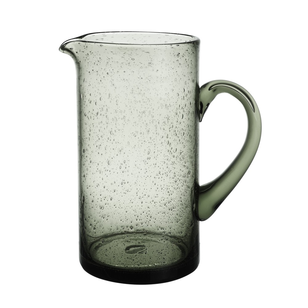 Pichet bullé gris 1,1 l Table Passion carafe en verre grise table 10.5 cm