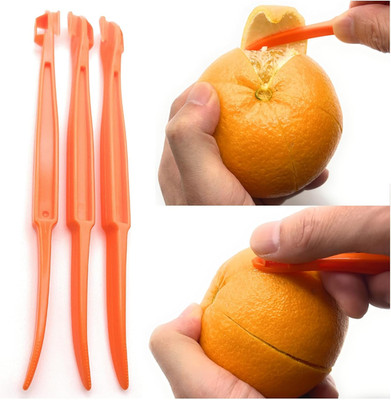 Orange Peeler, Orange Peeler Tool, Citrus Peeler Tool - Cut into Rind EASIER & P