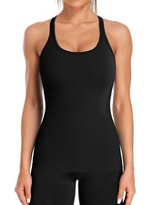 Women's Workout Yoga Racerback Tank Tops Sport Athletic Fitness Active Shirts...