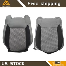 2pcs NEW Cloth Gray Seat Backrest Driver&Front Passenger For Toyota Tundra 14-21