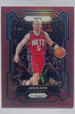 jason kidd 2023 Panini Prizm Red Prizm #194 Serial Numbered 135