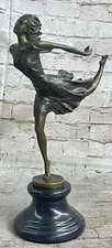 Art Deco Bronze Ballerina Ballet Statue Sculpture Abstract Art Mid century Sale