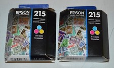 2x Epson 215 tri Color Ink Cartridge OEM for WF-100 WF-110 exp 2019-2022